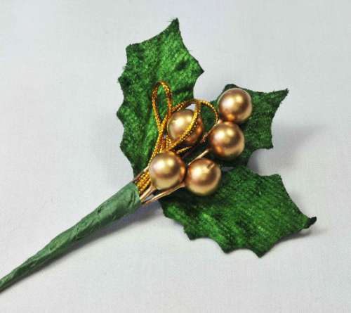 Gold Berry Christmas Spray